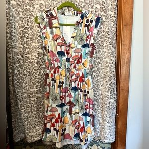 Mushroom design summer dress